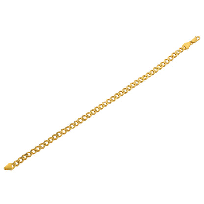 Gold Curb Bracelet 22KT - FKJBRL22KU6656