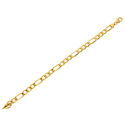 Gold Figaro Bracelet 22KT - FKJBRL22KU6658