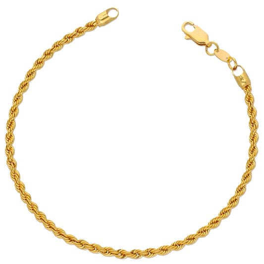 Gold Inter-Coiled Bracelet 22KT - FKJBRL22KU6662