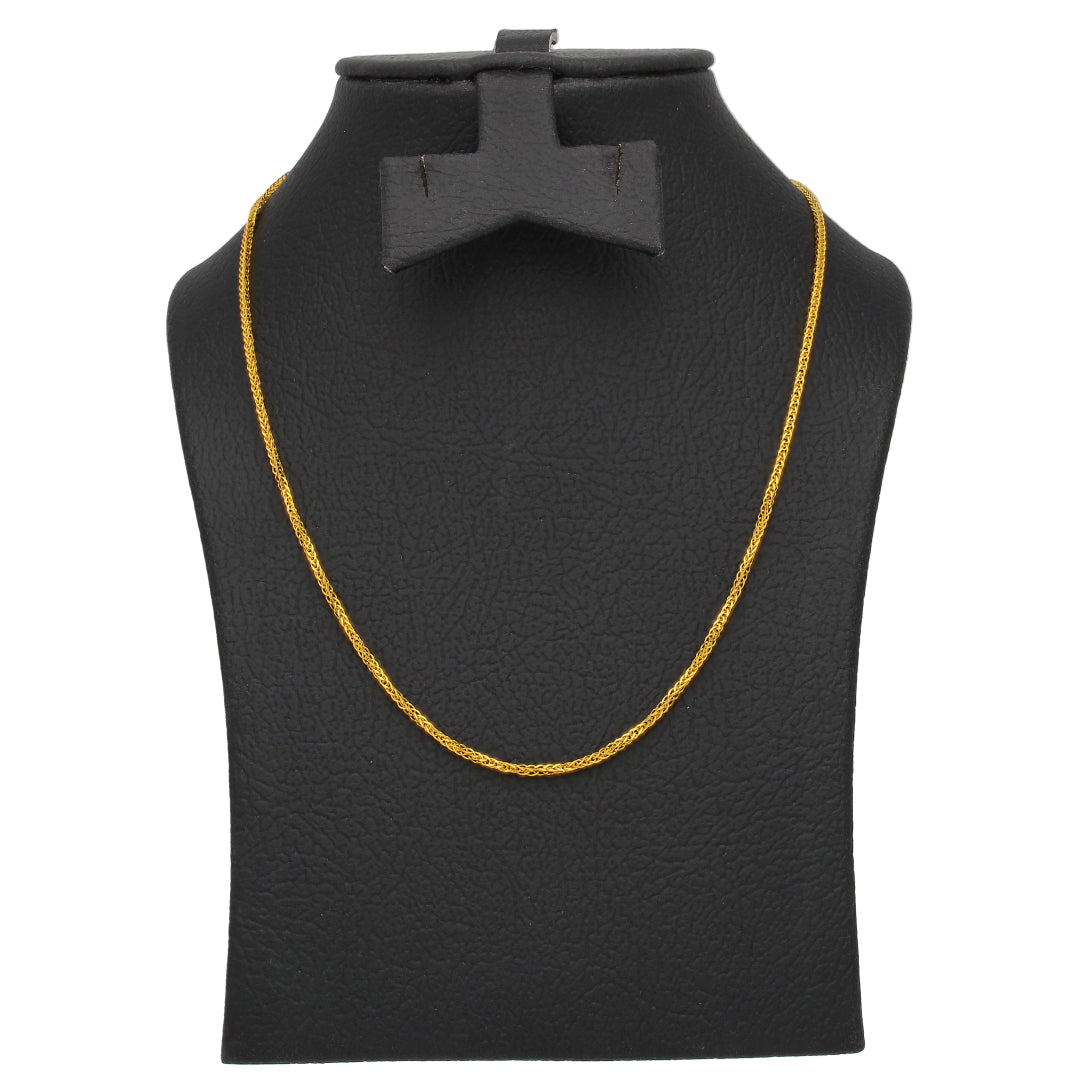 Gold Wheat Chain 22KT - FKJCN22KU6639