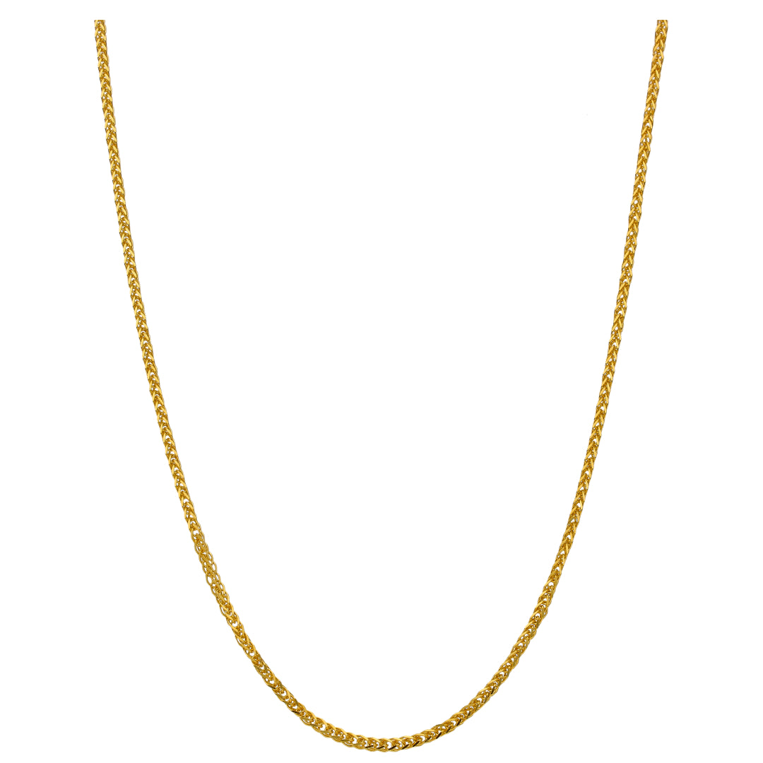 Gold Wheat Chain 22KT - FKJCN22KU6639