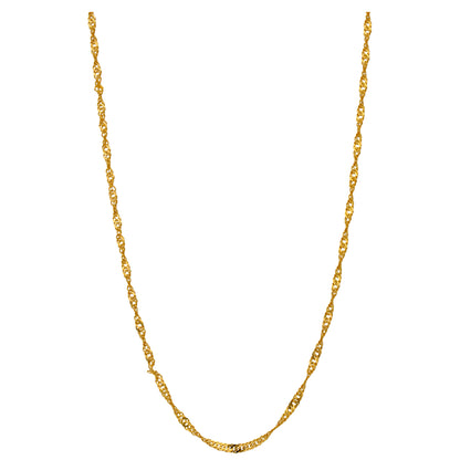 Gold Disco Chain 22KT - FKJCN22KU6648
