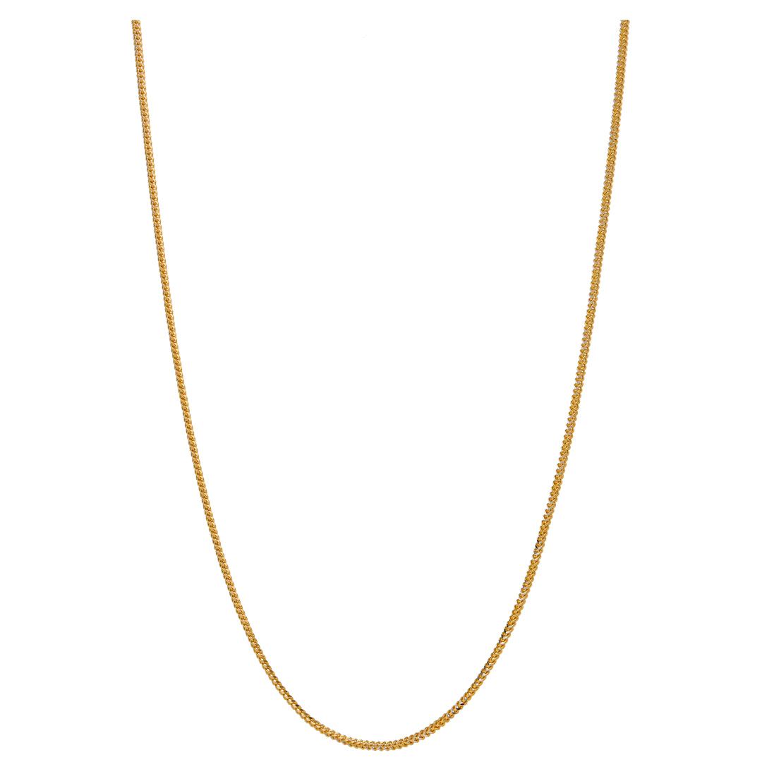 Gold Wheat Chain 22KT - FKJCN22KU6650
