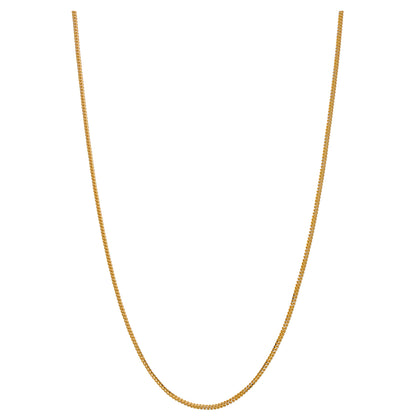 Gold Wheat Chain 22KT - FKJCN22KU6650