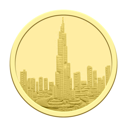 Gold 10 Grams Burj Khalifa Coin 22KT - FKJCON22K2341