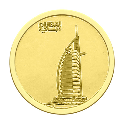 Emirates Minting Gold 4 Grams Burj Al Arab Coin 24KT 999.9 Purity - FKJCON24K2271