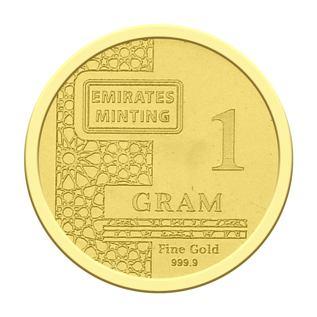 Emirates Minting Burj Khalifa 1 Gram Gold Coin 999.9 Purity - FKJCON24K2306