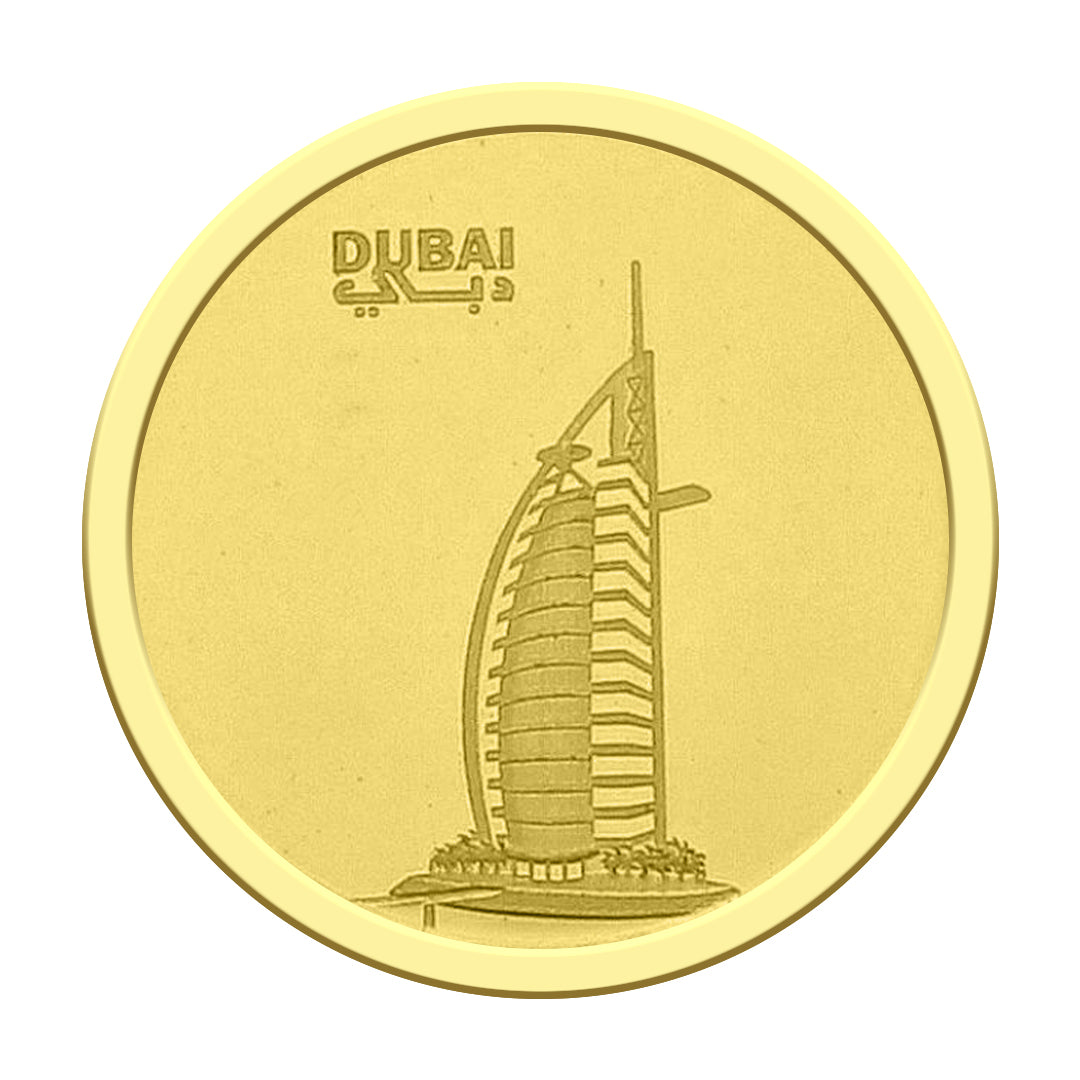 Emirates Minting Burj Al Arab 1 Gram Gold Coin 999.9 Purity - FKJCON24K2308