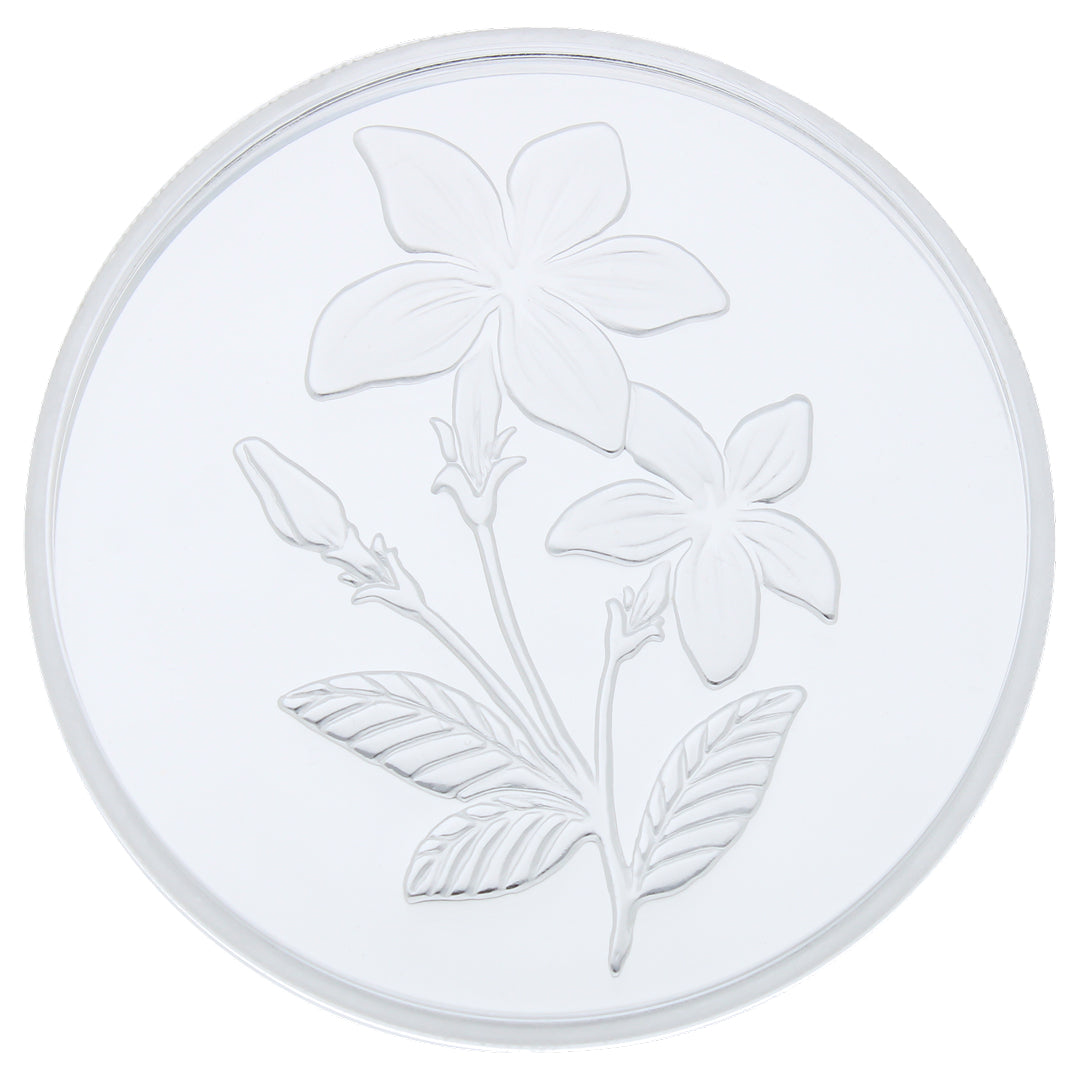 Emirates Minting 100 Grams Flower Silver Coin 999 Purity - FKJCONSL2257