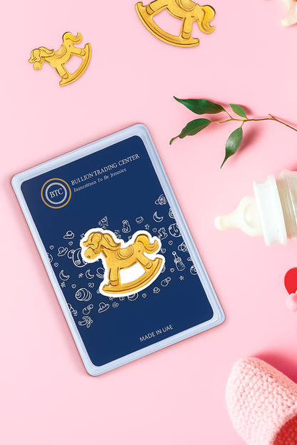 سبيكة ذهب BTC بتصميم حصان صغير بوزن 2.5 جرام عيار 24 قيراط – FKJGBR24K6924