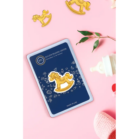 سبيكة ذهب BTC بتصميم حصان صغير بوزن 5 جرام عيار 24 قيراط – FKJGBR24K10396