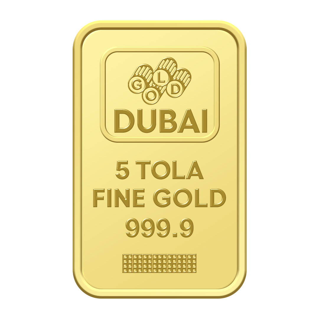 سبيكة ذهب 5 تولة بتصميم برج خليفة بنقاء 999.9 – FKJGBR24K2334