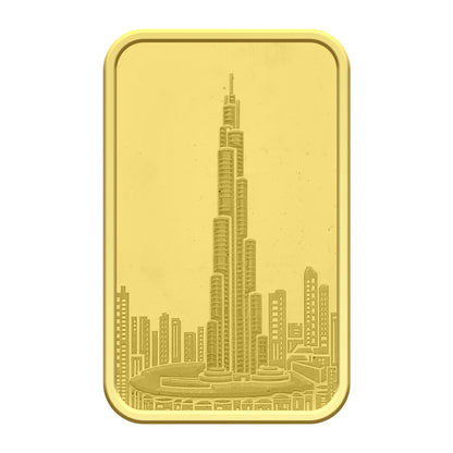 سبيكة ذهب 5 تولة بتصميم برج خليفة بنقاء 999.9 – FKJGBR24K2334