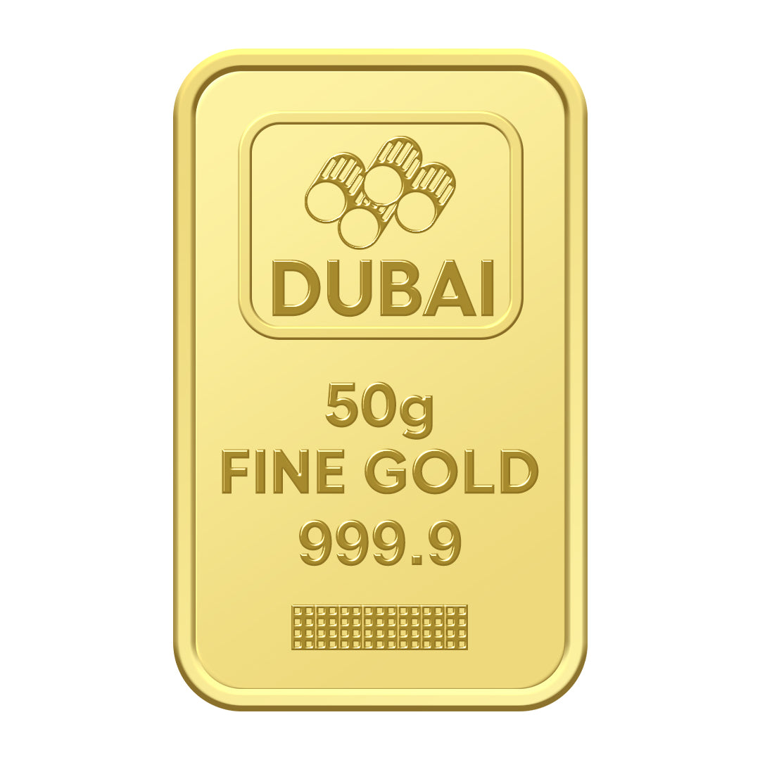 سبيكة ذهب 50 جرام بتصميم برج خليفة، ذهب نقي بنقاء 999.9 عيار 24 قيراط – FKJGBR24K2346