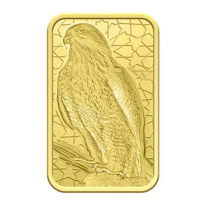سبيكة ذهب بامب سويس بتصميم الصقر العربي بوزن 5 جرام عيار 24 قيراط – FKJGBR24K2359