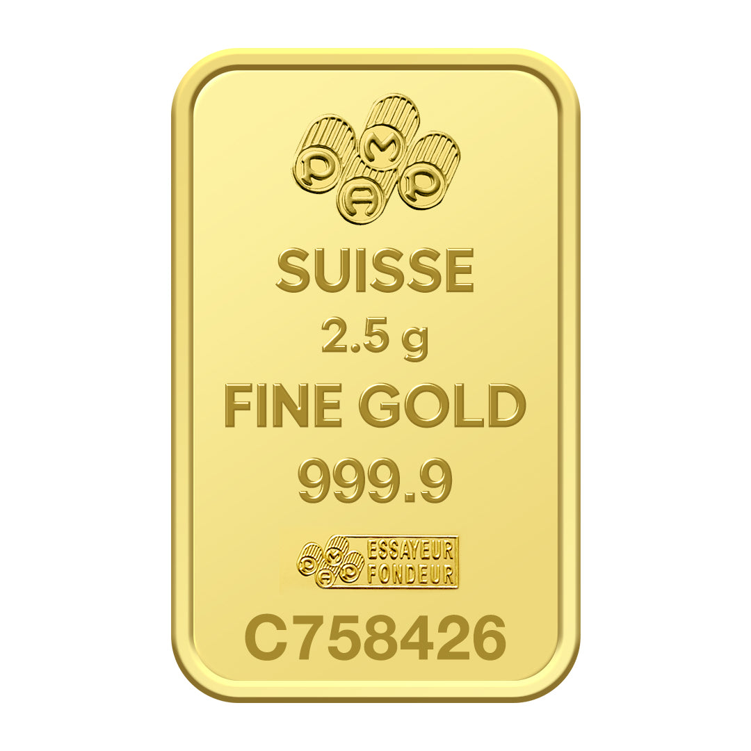 Pamp Suisse Rosa 2.5 Grams Gold Bar 24KT - FKJGBR24K2719