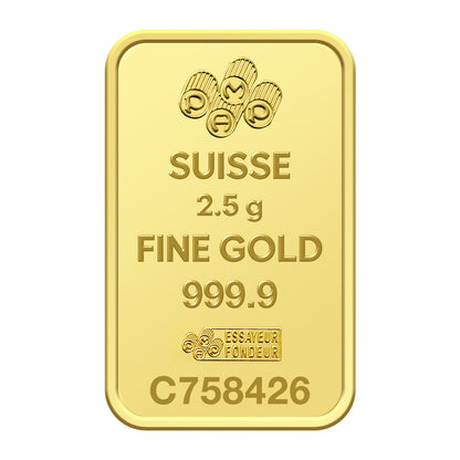 Pamp Suisse Rosa 2.5 Grams Gold Bar 24KT - FKJGBR24K2719