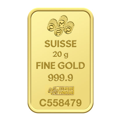 Pamp Suisse Rosa 20 Grams Gold Bar 24KT - FKJGBR24K2720