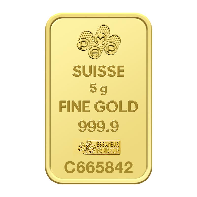 Pamp Suisse Rosa 5 Grams Gold Bar 24KT - FKJGBR24K2721