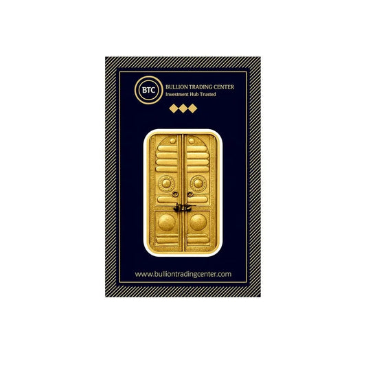 BTC 1 Ounce The Door of the Kaaba Gold Bar 24KT - FKJGBR24K6638