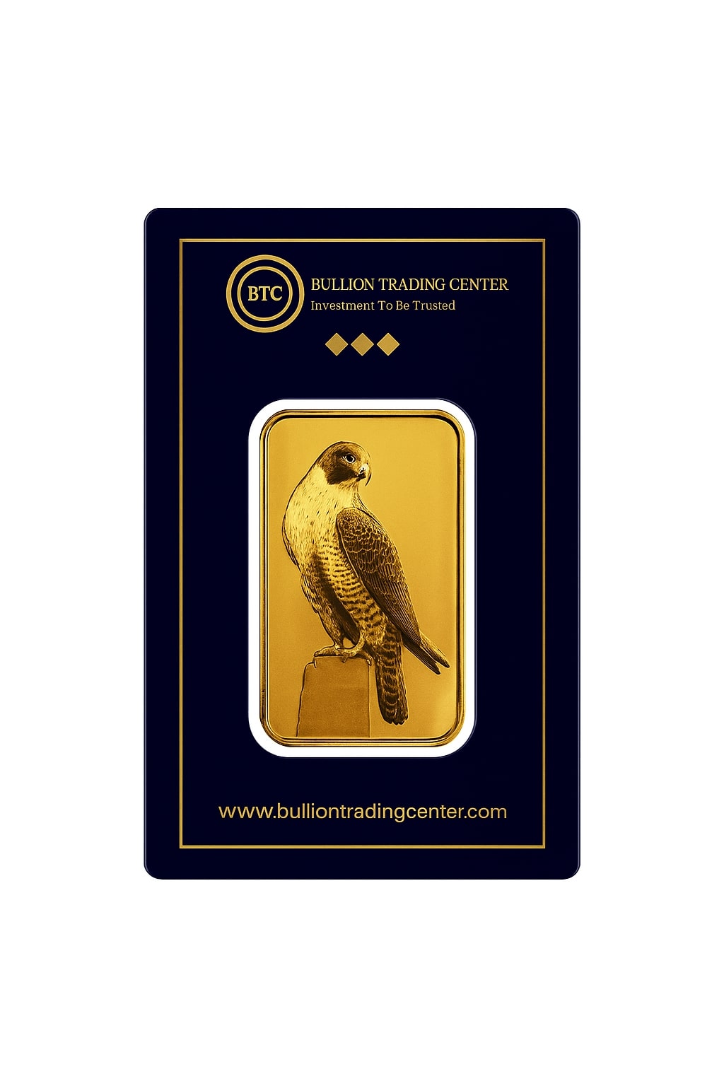 BTC 1 Ounce The Falcon Gold Bar 24KT - FKJGBR24K6648