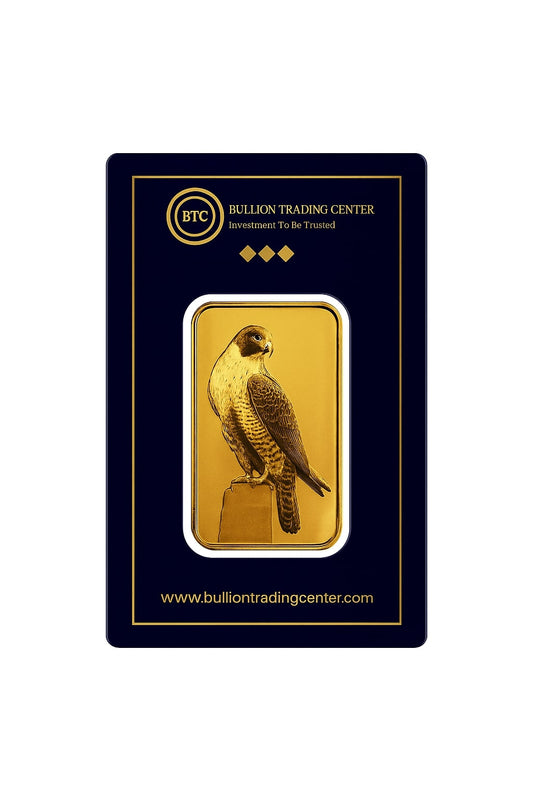 BTC 1 Ounce The Falcon Gold Bar 24KT - FKJGBR24K6648