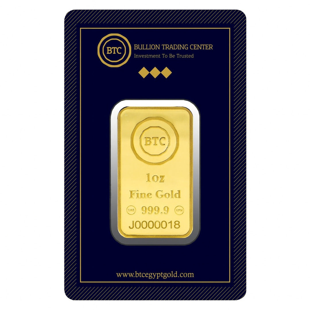 BTC 1 Ounce Gold Bar 24KT - FKJGBR24K6674