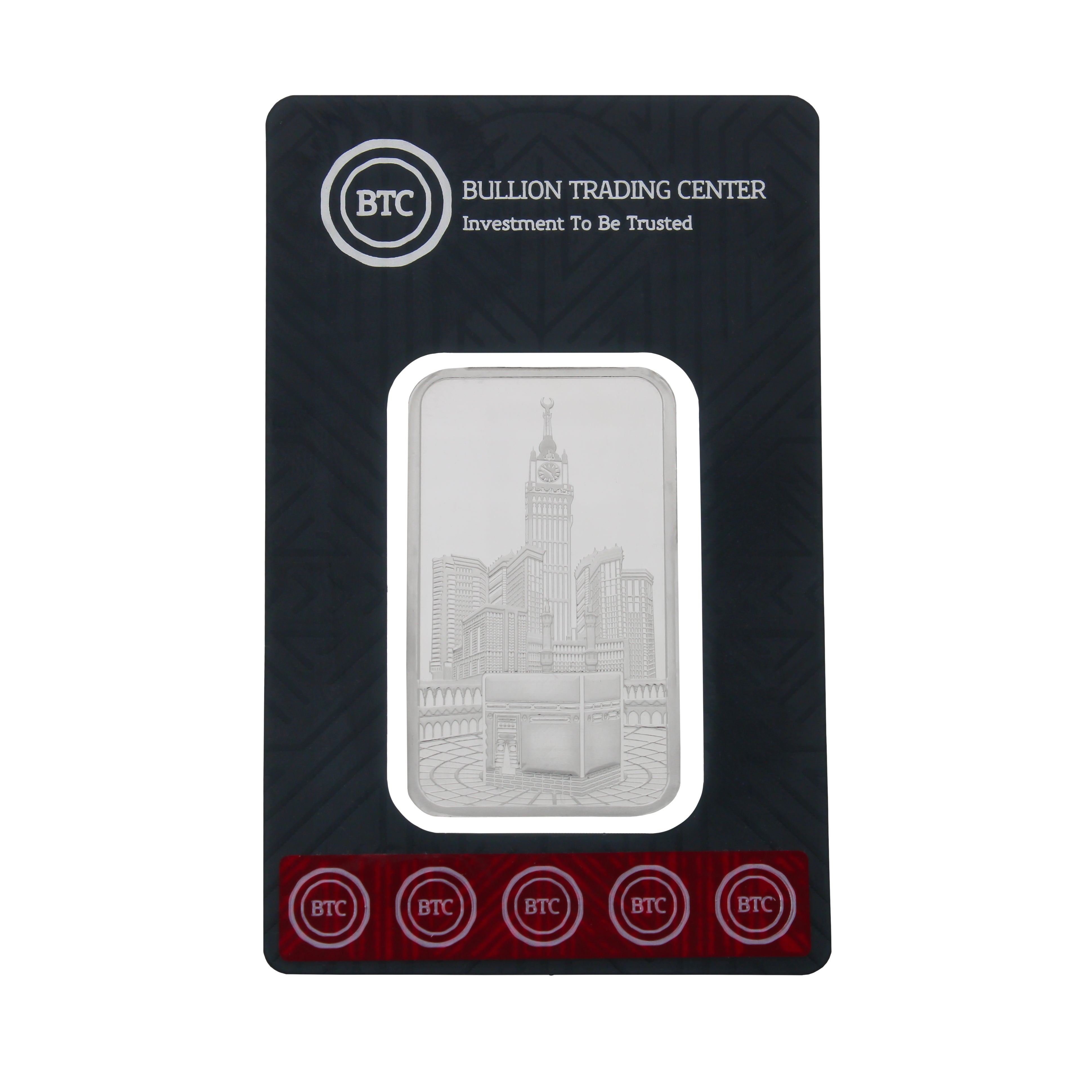 BTC 100 Grams Al Haram Silver Bar - FKJGBRSL6632