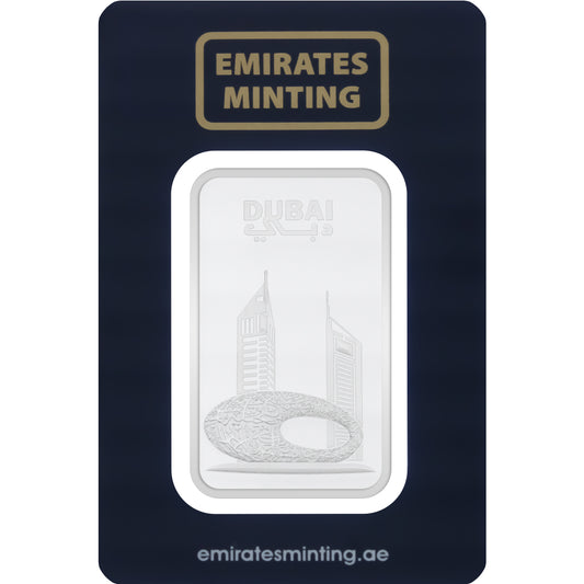 Emirates Minting 1 Ounce Museum of the Future Silver Bar 999.0 Purity - FKJGBRSL6841
