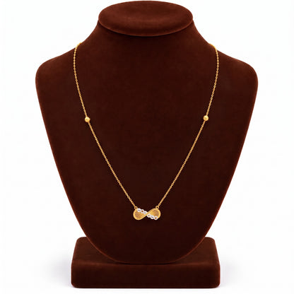 Gold Infinity Necklace 22KT - FKJNKL22KU6675
