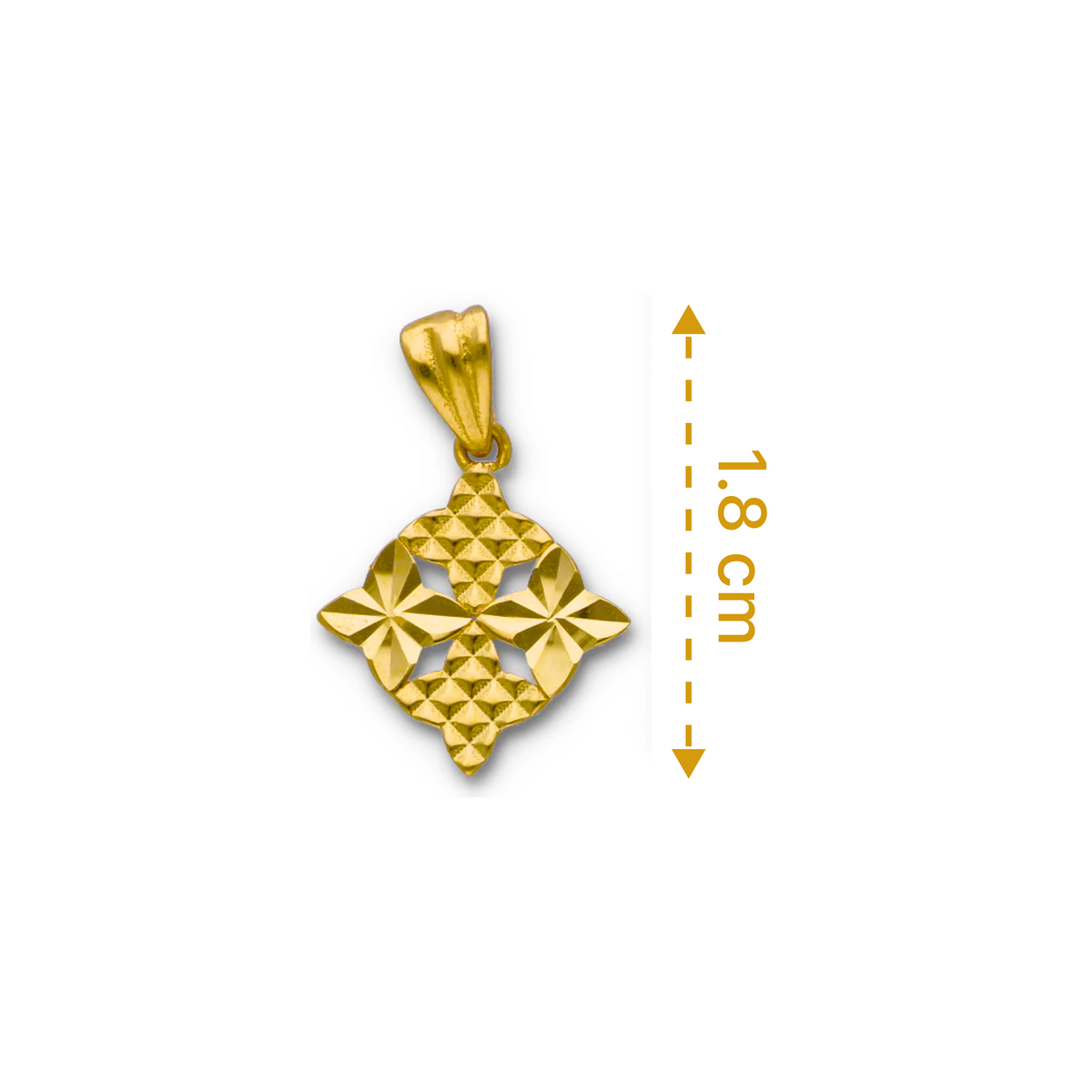 Gold Pendant 18KT  - FKJPND18KU6129