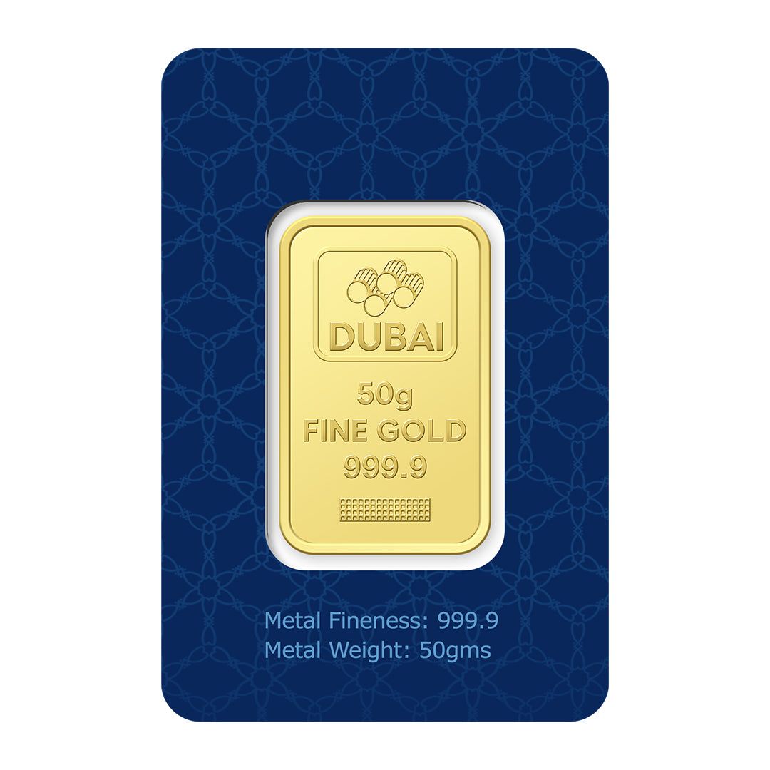 سبيكة ذهب 50 جرام عيار 24 قيراط – FKJGBR24K2245
