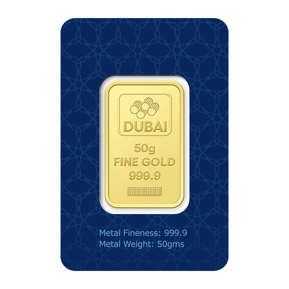 سبيكة ذهب 50 جرام عيار 24 قيراط – FKJGBR24K2245