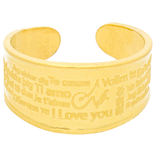 BTC 10 Grams I Love You Ring 24KT - FKJRN24K6916