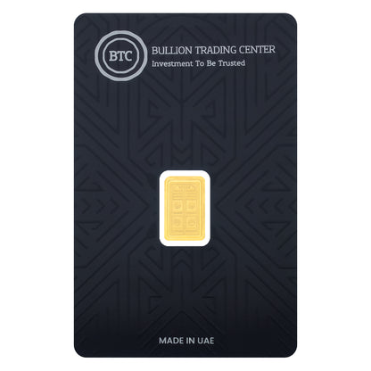 BTC 1 Gram The Door of the Kaaba Gold Bar 24KT - FKJGBR24K6686