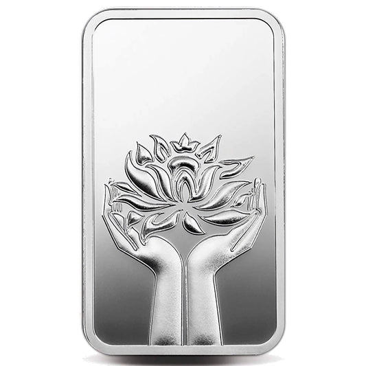 MMTC Pamp Lotus 20 Grams Silver Bar in 999.9 Silver - FKJGBRSL2216