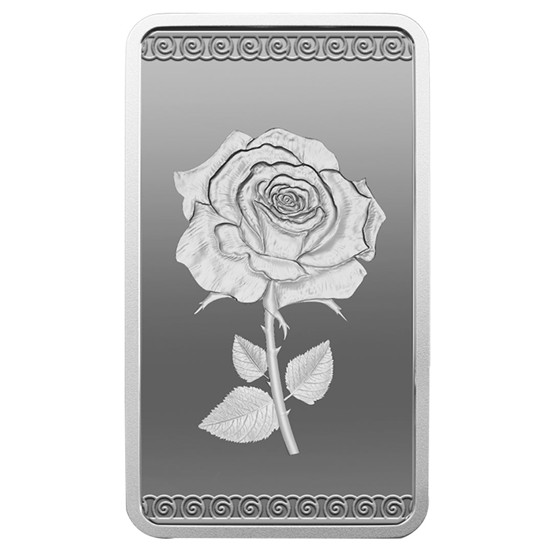 MMTC Pamp Rose 20 Grams Silver Bar in 999.9 Silver - FKJGBRSL2214