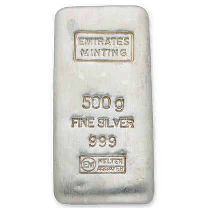 Emirates Minting 500 Grams Silver Bar 999.0 Purity - FKJGBRSL2289