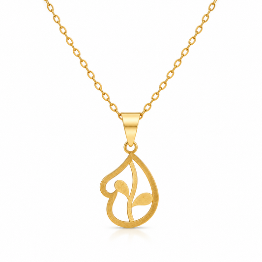 قلادة من الذهب عيار 18 قيراط بتصميم تعليقة – FKJNKL18K2334