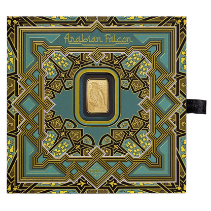 Pamp Suisse 5 Grams Arabian Falcon Gold Bar with Pendant Frame 24KT - FKJGBR24K2360