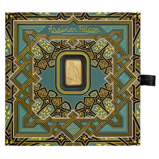 Pamp Suisse 5 Grams Arabian Falcon Gold Bar with Pendant Frame 24KT - FKJGBR24K2360
