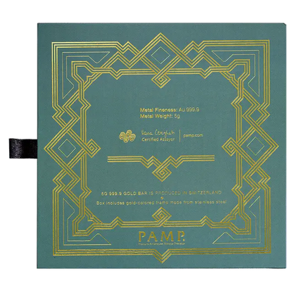 Pamp Suisse 5 Grams Arabian Falcon Gold Bar with Pendant Frame 24KT - FKJGBR24K2360