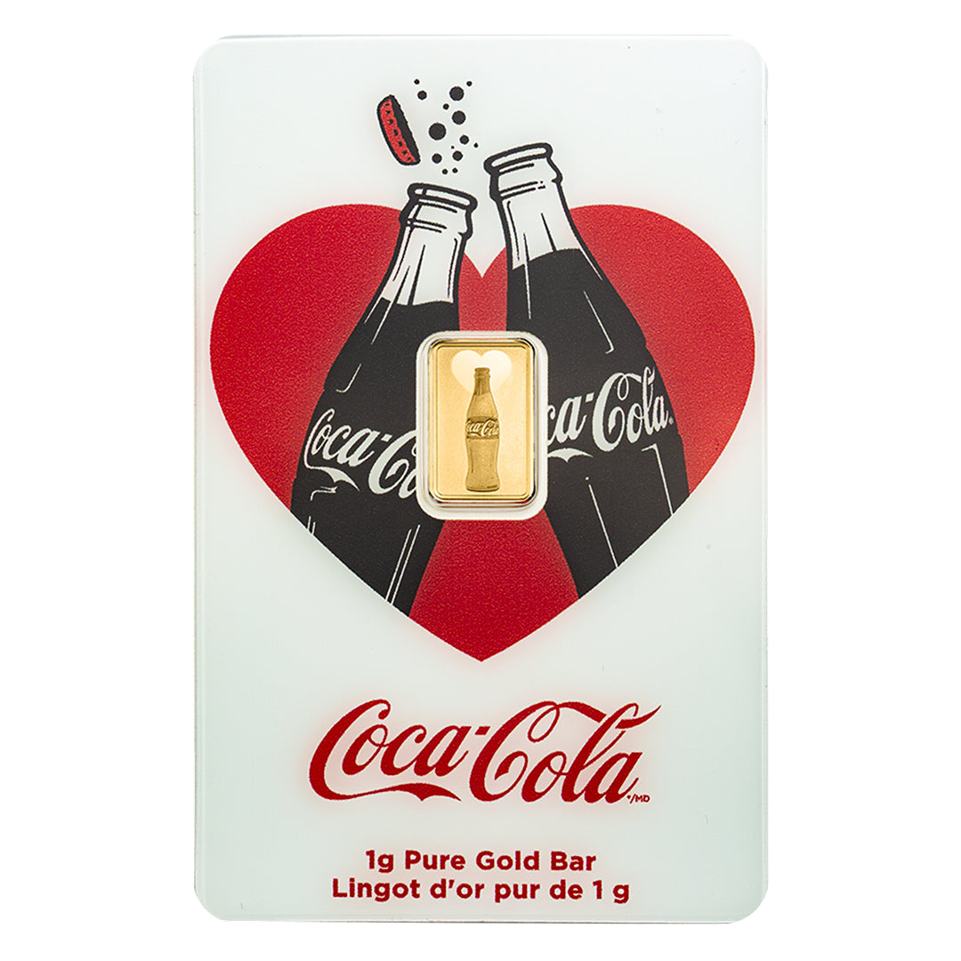 Pamp Suisse Coca-Cola® 1 Gram Gold Bar 24KT - FKJGBR24K6885