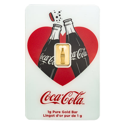 Pamp Suisse Coca-Cola® 1 Gram Gold Bar 24KT - FKJGBR24K6885