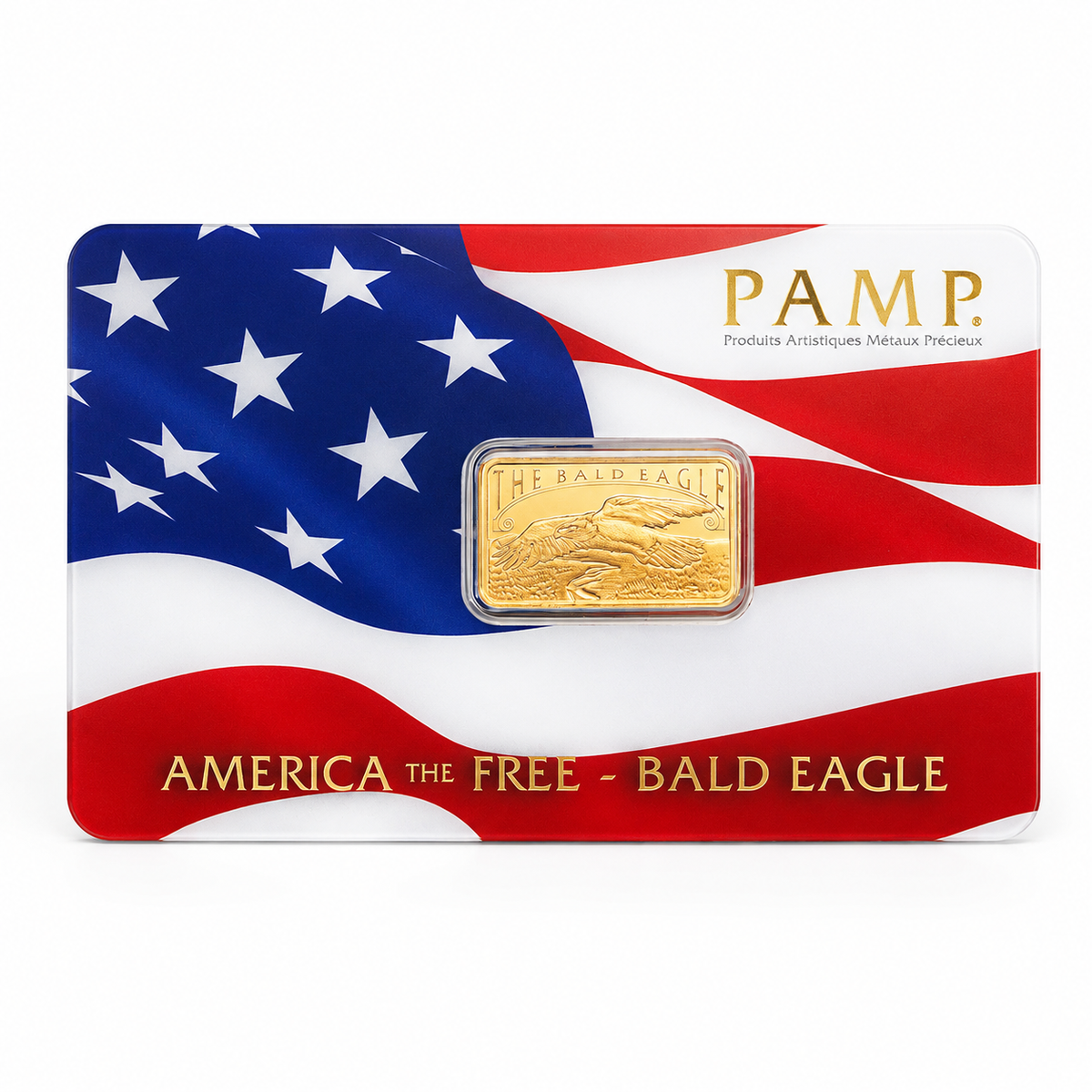 سبيكة ذهب PAMP Suisse بتصميم النسر الأصلع «أمريكا الحرة» بوزن 5 جرام عيار 24 قيراط – FKJGBR24K6953