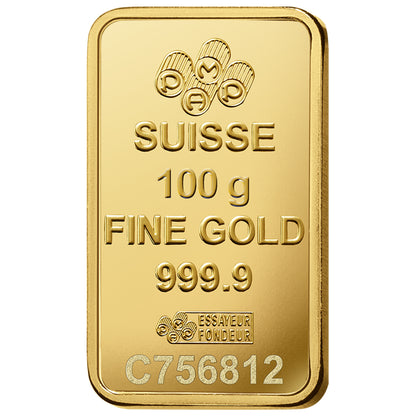 Pamp Suisse Queen Fortuna 100 Grams Gold Bar 24KT - FKJGBR2158