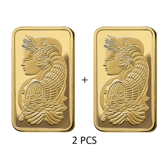 سبيكة ذهب PAMP Suisse Fortuna، عبوة مزدوجة 1 جرام + 1 جرام = 2 جرام، عيار 24 قيراط – FKJGBR2151-FKJGBR2151-2QTY-Combo