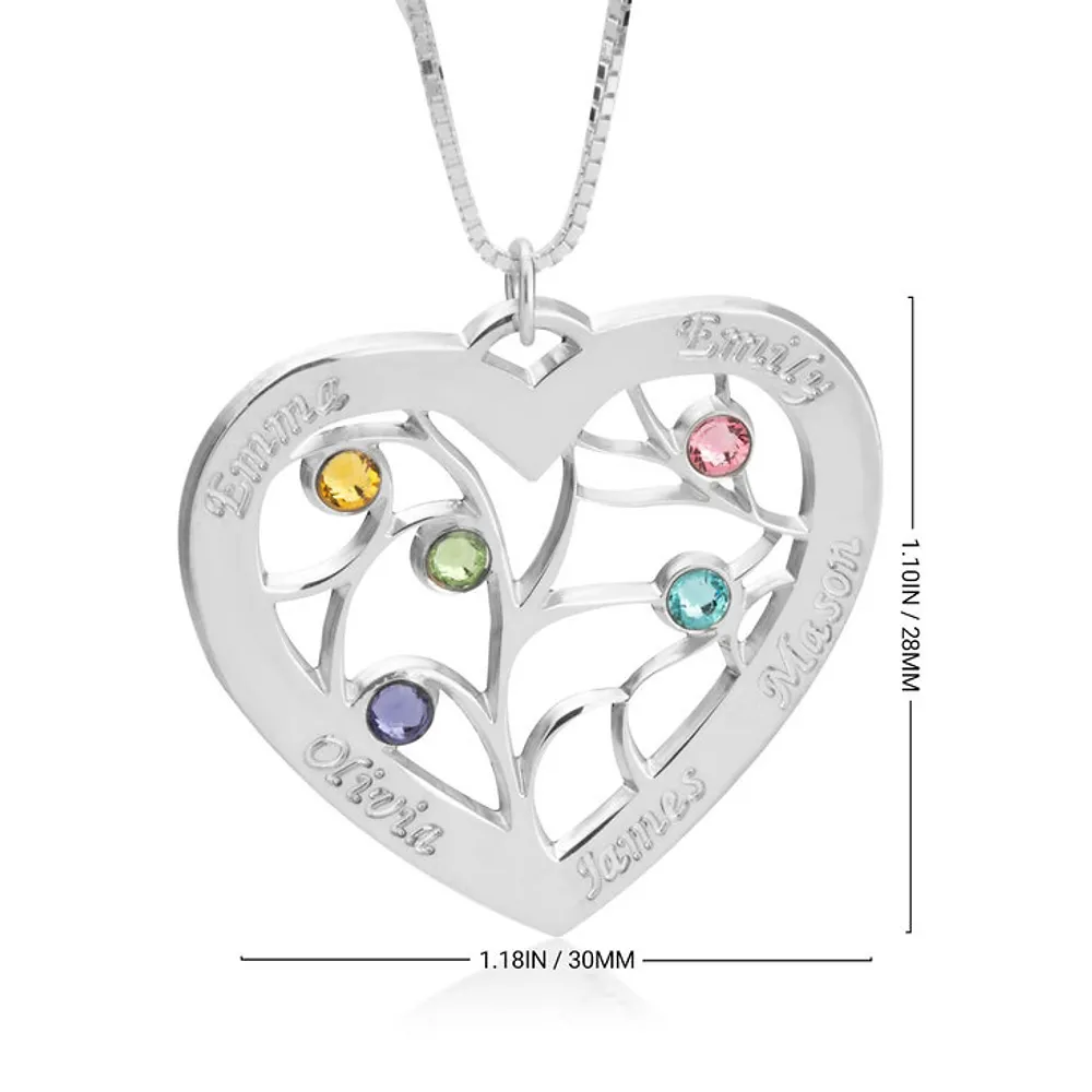 Gold & Silver Personalized Heart Necklace - FKJNKLU6194