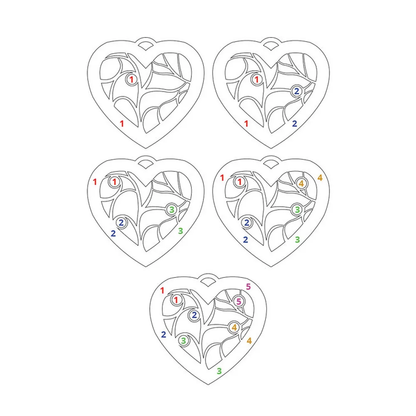 Gold & Silver Personalized Heart Necklace - FKJNKLU6194