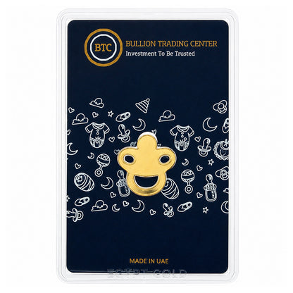 سبيكة ذهب BTC بتصميم عضّاضة الأطفال، بوزن 5 جرام، عيار 24 قيراط – FKJGBR24K7051